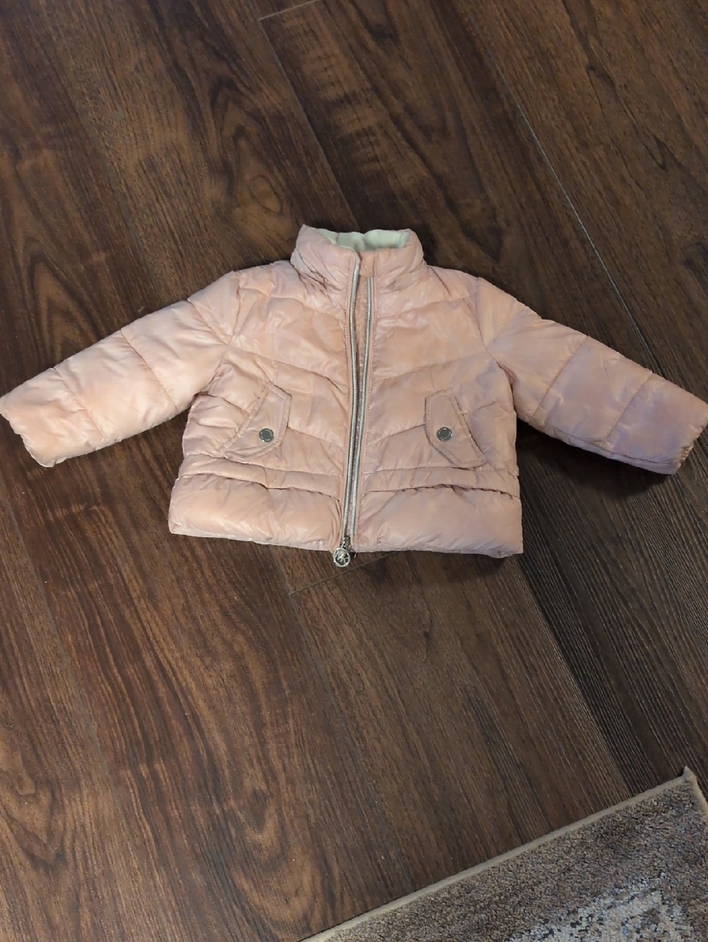 Michael Kors Blush Pink Satin-Trim Jacket